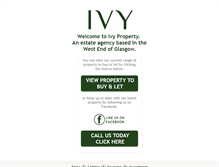 Tablet Screenshot of ivy-property.com